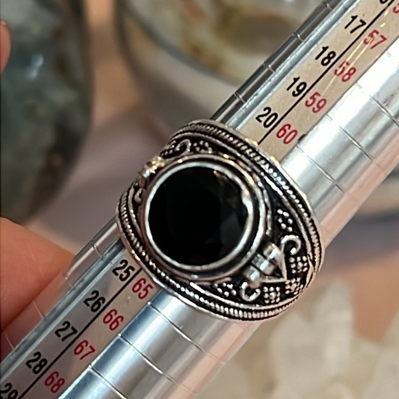 #564 Facted Black Onyx Poison โ ๏ธ Ring ๐ Size 10- 10.25 NWOT - Picture 15 of 17